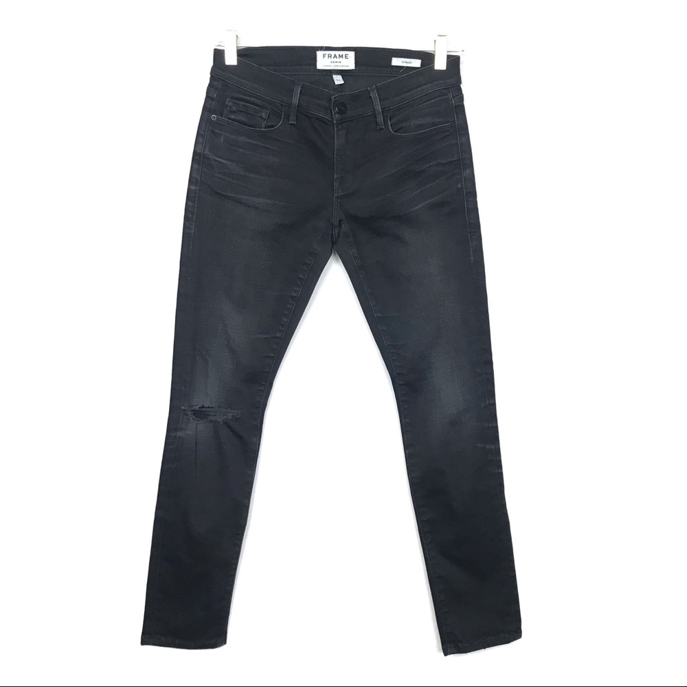 Frame Le Garçon Skinny Distressed Jeans size 24 - Picture 3 of 8